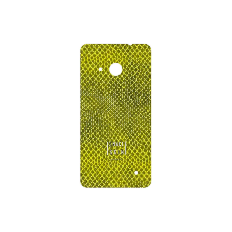 برچسب پوششی ماهوت مدل Yellow Snake Skin مناسب برای گوشی موبایل مایکروسافت Lumia 550
