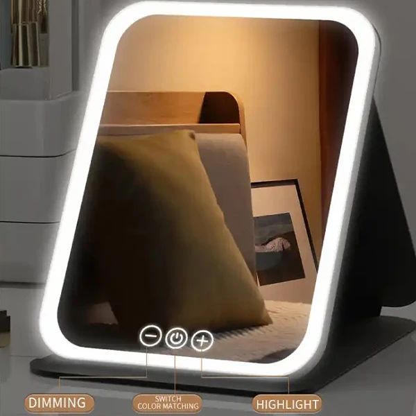 عکس شماره 5 : رینگ لایت آرایشی و آینه مدل 806