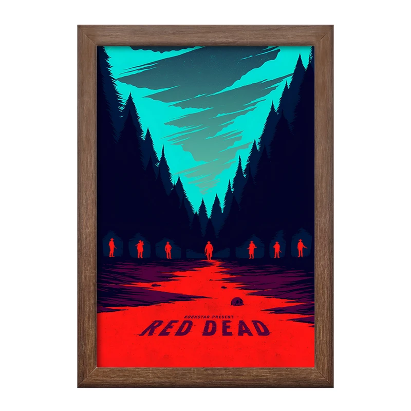 تابلو خندالو طرح رد دد (Red Dead) کد F4458