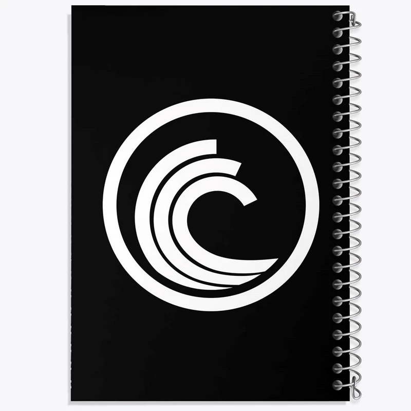 دفتر ژورنال نویسی 50 برگ خندالو مدل نقطه ای طرح ارز دیجیتال بیت تورنت کد 4059