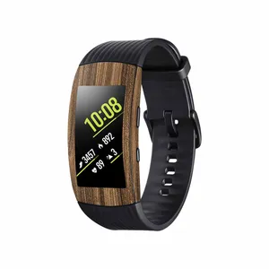 MAHOOT Light-Walnut-Wood Cover Sticker for Samsung Galaxy Gear Fit 2 Pro Smartwatch
