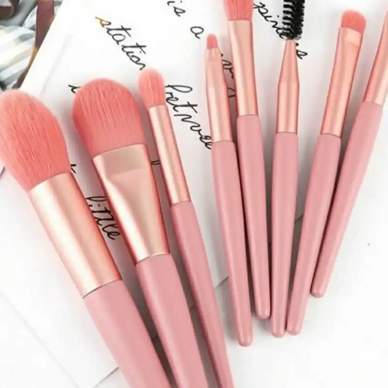 برس آرایشی مدل نئونی کد a-700 مجموعه 8 عددی