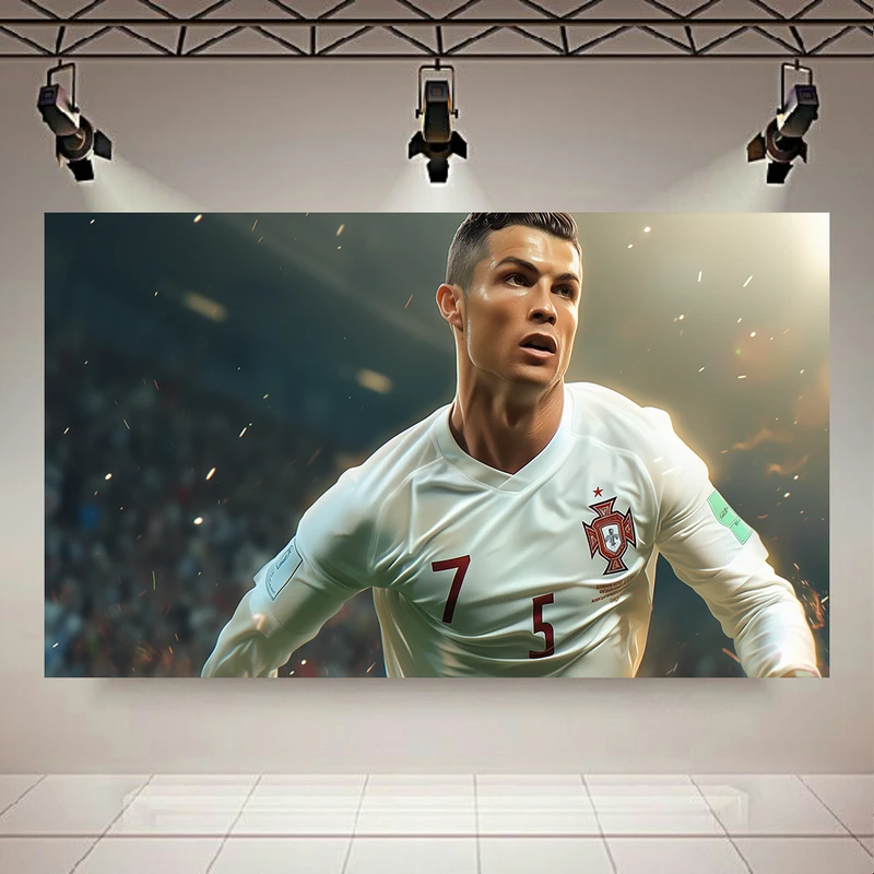 پوستر دیواری طرح رونالدو مدل قهرمان جهان کد AR304871