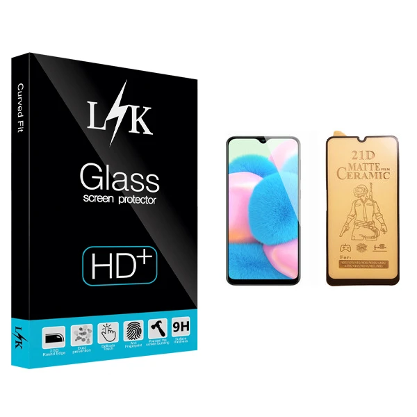 محافظ صفحه نمایش سرامیکی ال کی مدل Hard glass مناسب برای گوشی موبایل سامسونگ Galaxy A30s