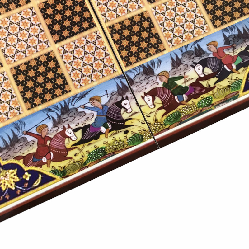 تخته شطرنج طرح چوگان کد 010