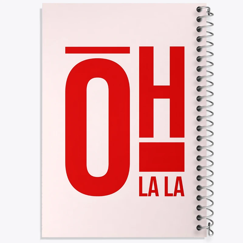 دفتر مشق 100 برگ خندالو طرح Oh La La کد F6403