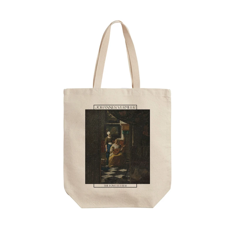 ساک خرید ترمه طراحان ایده مدل نامه عاشقانه از ورمر کد art0584 - L