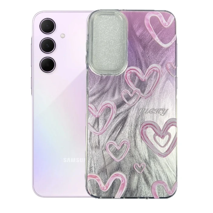 کاور طرح قلب عاشقانه مناسب برای گوشی موبایل سامسونگ Galaxy A35