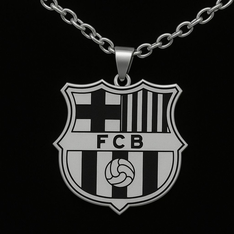 گردنبند مدل تیم فوتبال بارسلونا