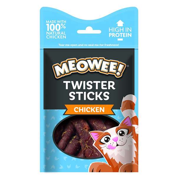 تشویقی گربه میووی مدل twister stick chiken 7S وزن 35 گرم