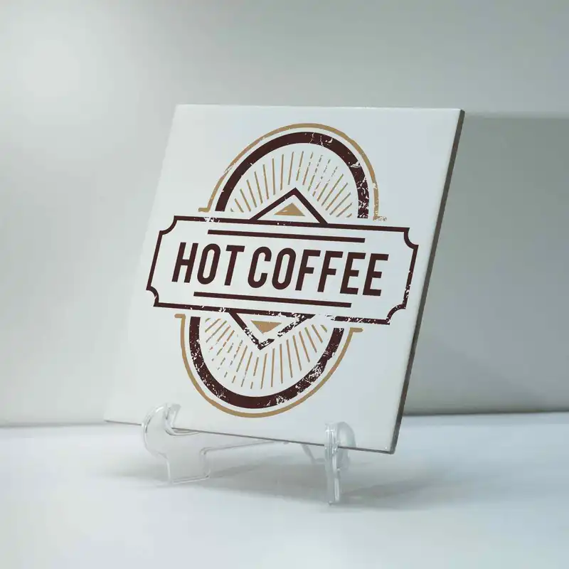 تابلو کاشی ژالینو مدل کافی شاپ کد 001