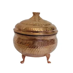 قندان مسی مدل چکش کاری کد 898