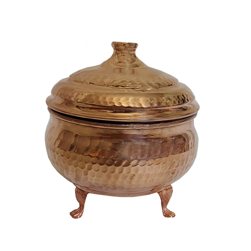 قندان مسی مدل چکش کاری کد 898