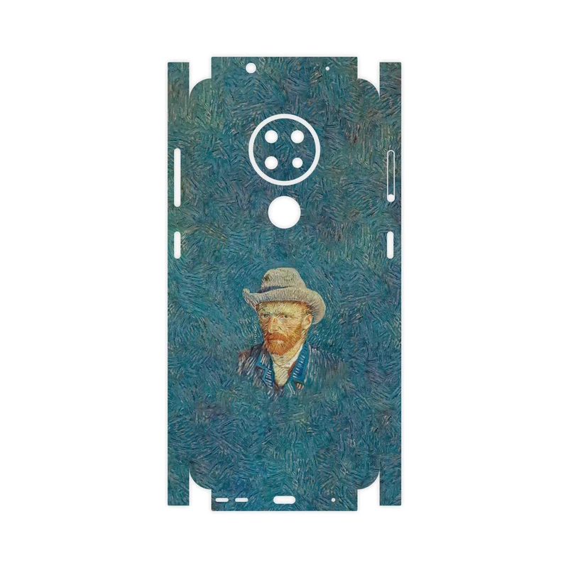 برچسب پوششی ماهوت مدل Self portrait with a gray felt hat-FullSkin مناسب برای گوشی موبایل نوکیا 7.2