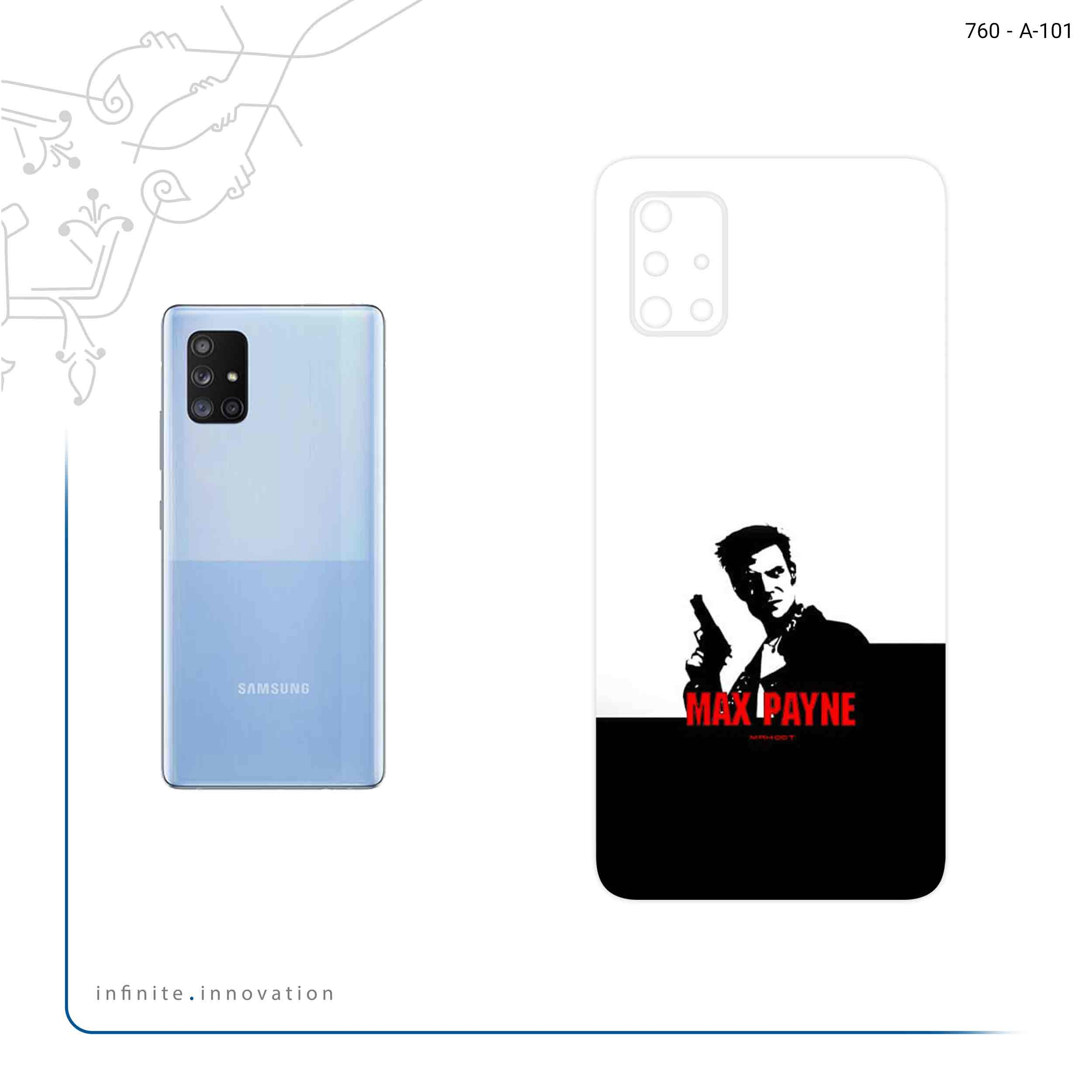 برچسب پوششی ماهوت مدل Max Payne Game Series مناسب برای گوشی موبایل سامسونگ Galaxy A71 5G