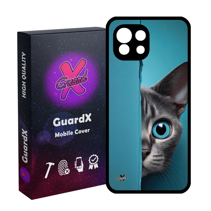 کاور گارد ایکس طرح گربه مدل Glass10673 مناسب برای گوشی موبایل شیائومی  MI 11 Lite