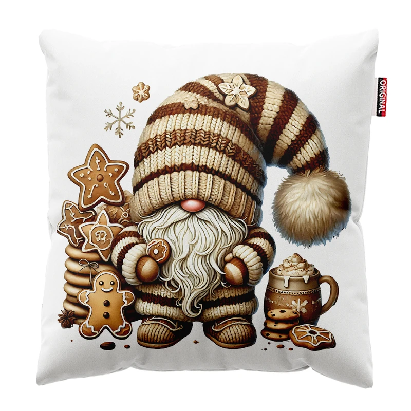 کوسن پاد آفرین مدل بابانوئل طرح عروسکی کریسمس کد PK402320 سایز 40*40 سانتی متر