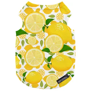 لباس سگ و گربه 27 طرح Sliced Lemon کد MH839 سایز L