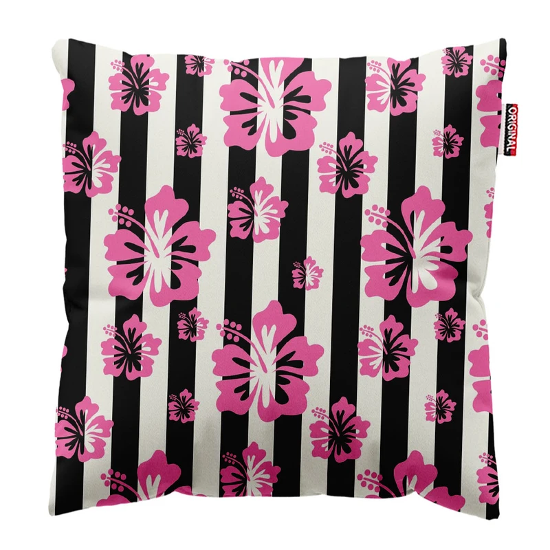 کوسن پاد آفرین طرح گل کد 554 سایز 30*30 سانتی متر