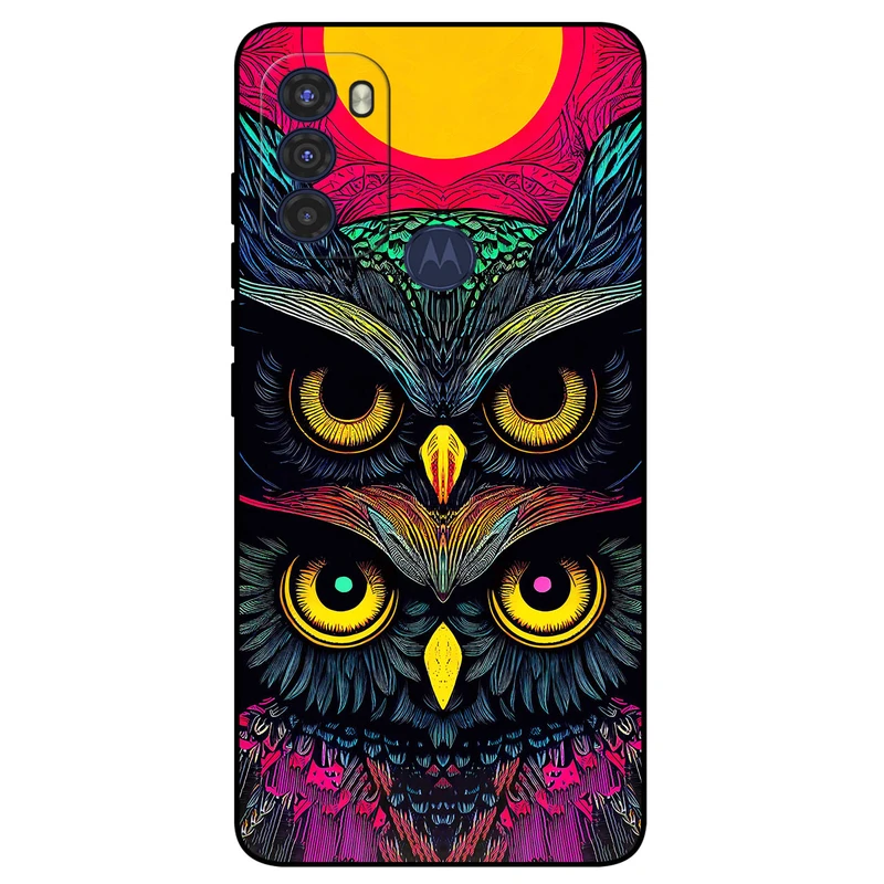 کاور مگافون طرح جغد مدل 1904 مناسب برای گوشی موبایل موتورولا Moto G60