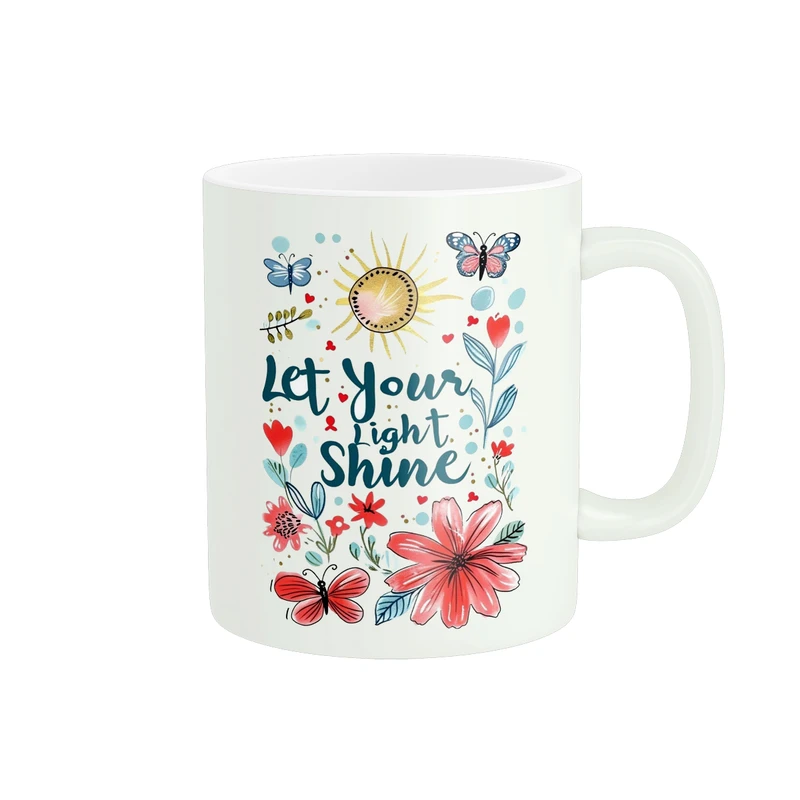 ماگ پادآفرین مدل انگیزشی طرح گل کد PM264