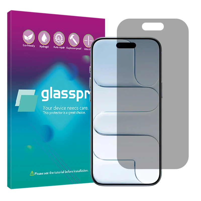 محافظ صفحه نمایش گلس پرو مدل حریم شخصی مناسب برای گوشی موبایل اپل iPhone 17 Air