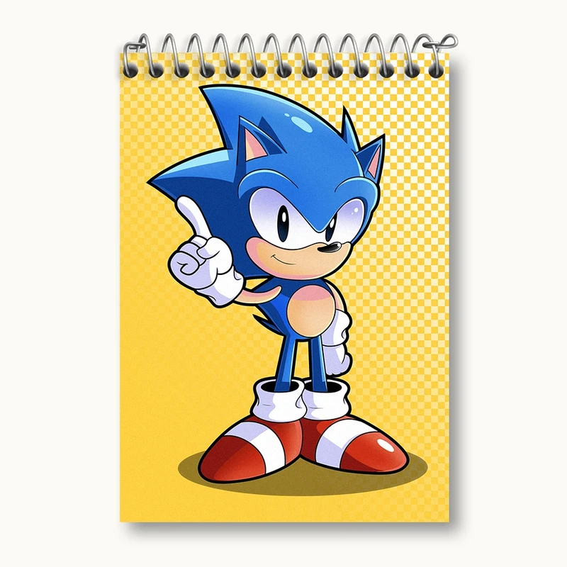 دفتر یادداشت 50 برگ خندالو مدل سونیک (Sonic) کد 37023
