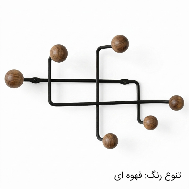 آویز لباس مدل مینیمال چوبی
