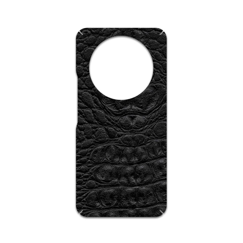 برچسب پوششی ماهوت مدل Black-Crocodile-Leather مناسب برای گوشی موبایل آنر X9c