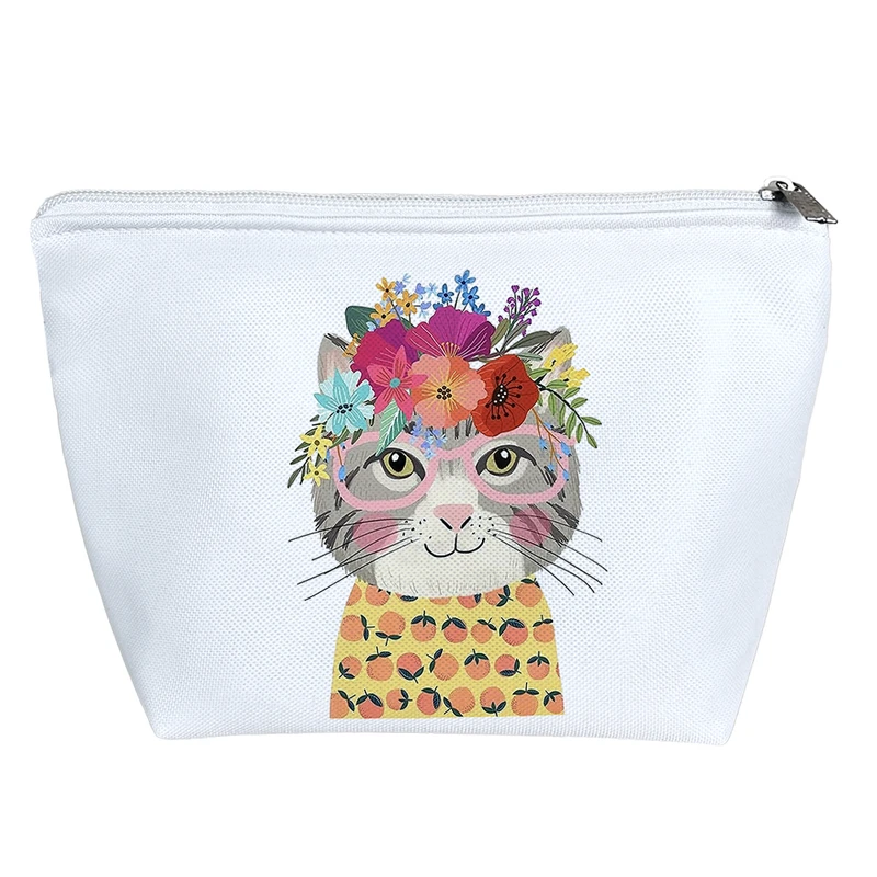 کیف لوازم آرایش دخترانه خندالو مدل گربه کد 451