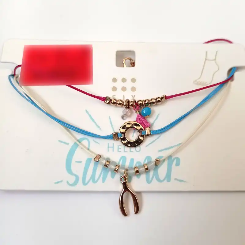 پابند زنانه سیکس مدل آویزدار مجموعه 3 عددی