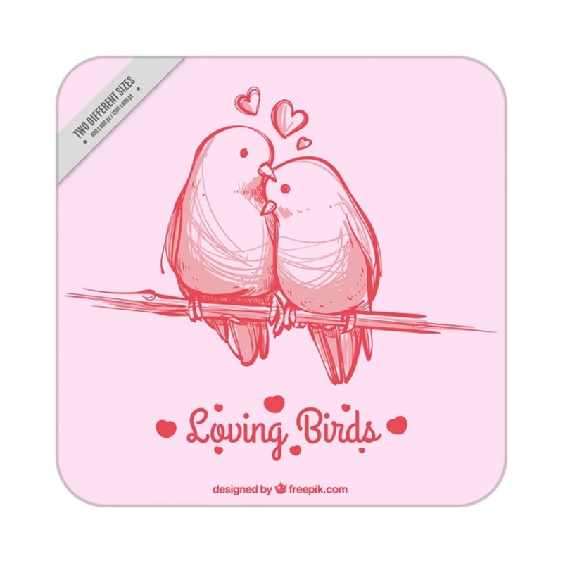 زیر لیوانی کاکتی طرح عاشقانه مدل mp39714