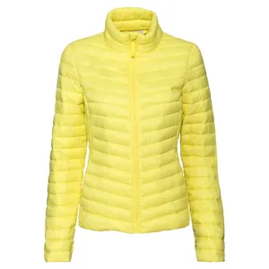کاپشن زنانه اسمارا مدل پاستیلی کد LuxPuffer2022 رنگ زرد