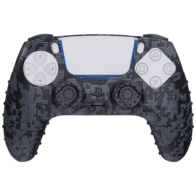 محافظ دسته پلی استیشن 5 اسپارک فاکس مدل Silicone Grip Pack Digital Camo به همراه روکش آنالوگ