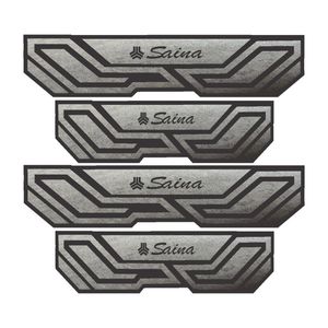 برچسب پارکابی خودرو شیپرس طرح پارکابی چرم کد SP011 مناسب برای ساینا بسته 4 عددی به همراه جاکلیدی