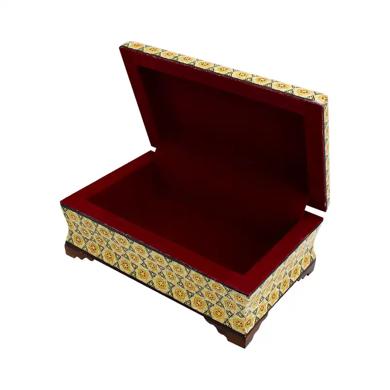 جعبه جواهرات خاتم کاری کد 05