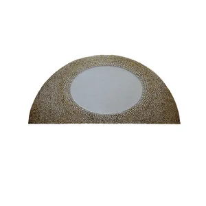  پادری مدل نیم دایره طرح کلاسیک کد 8819 سایز 90×45 سانتی متر