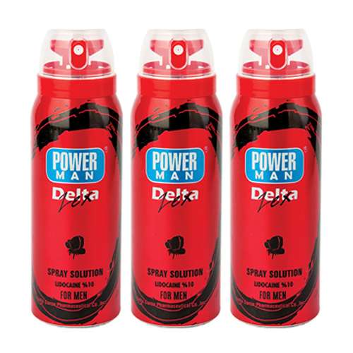 اسپری تاخیری دلتا دارو مدل گل رز حجم 65 میلی لیتر مجموعه 3 عددی