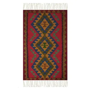 گلیم دستبافت نیم متری مدل آذربایجان کد 01