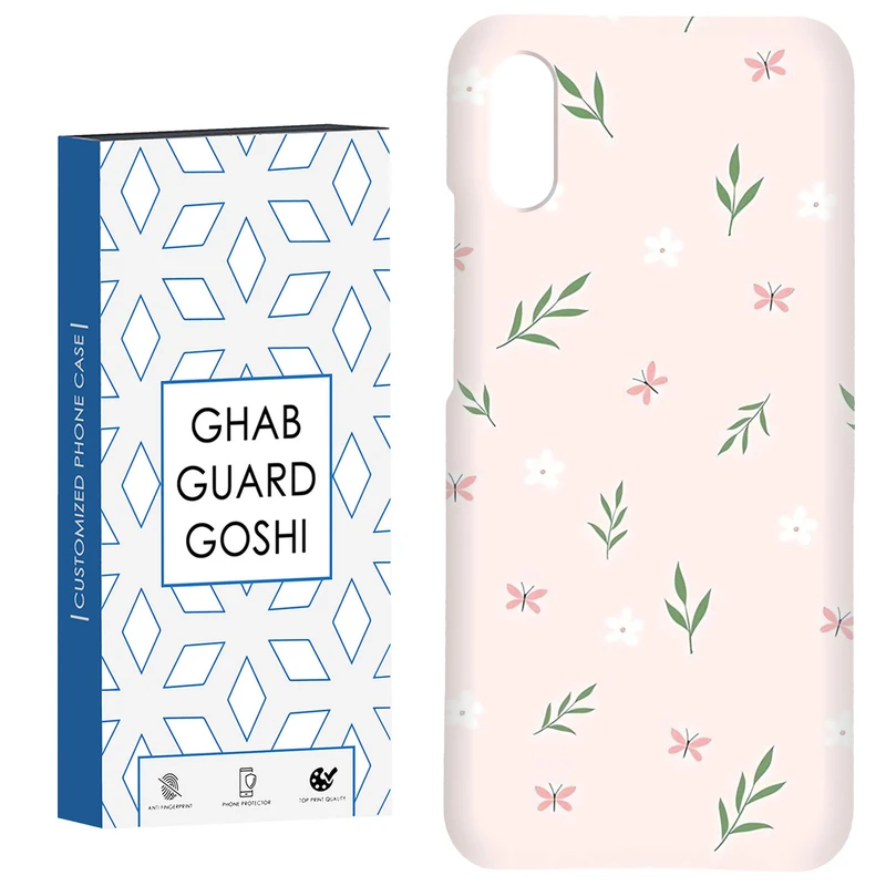 کاور قاب گارد گوشی طرح گل صورتی کد Dimo-056 مناسب برای گوشی موبایل شیائومی Redmi 9A / 9i