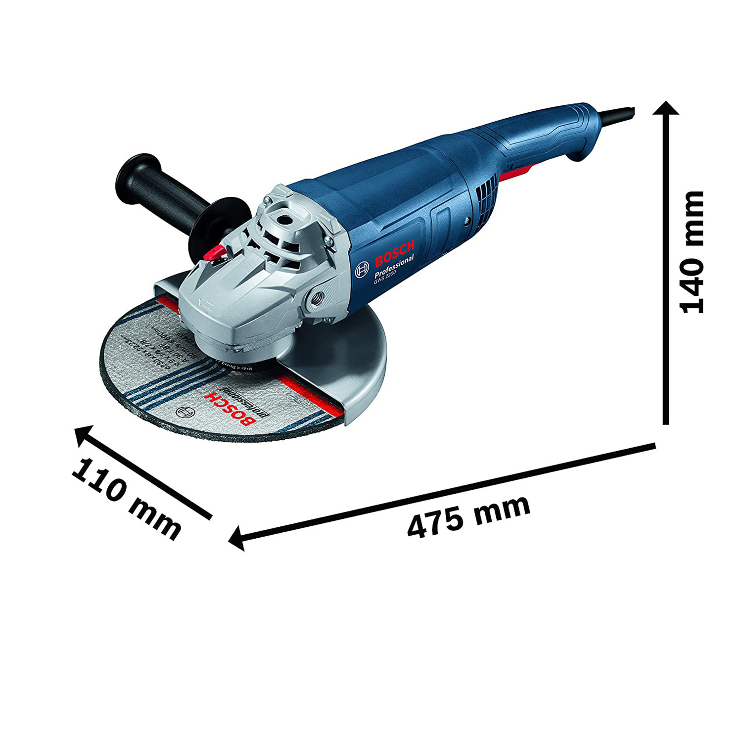 فرز بوش مدل GWS 2200 به همراه دو عدد صفحه برش