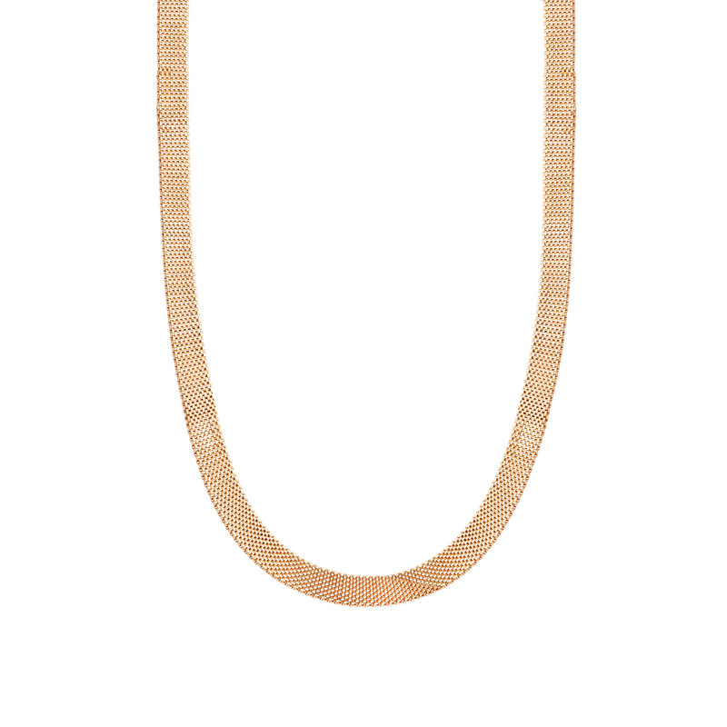 گردنبند طلا 18 عیار زنانه با طرح بافت گالری شیدا مجد مدل پونه