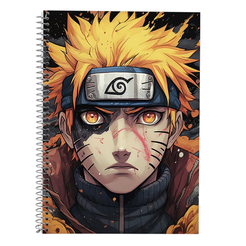 دفتر زبان 50 برگ مدوپد مدل سه خط طرح Naroto کد DF11127