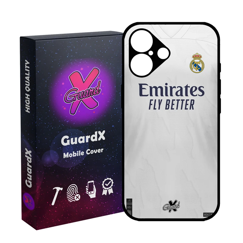 کاور گارد ایکس طرح Real Madrid مدل 10254 مناسب برای گوشی موبایل اپل iPhone 16