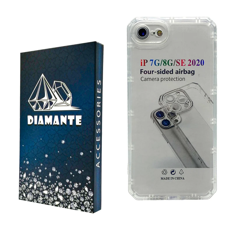 کاور دیامانته مدل Nahid Navy مناسب برای گوشی موبایل اپل iPhone 7 / 8 / Se 2020