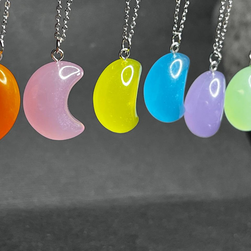 گردنبند زنانه مدل ماه شبتاب گردنبند زنانه مدل ماه شبتاب