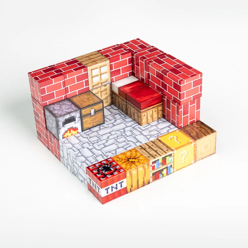 عکس شماره 13 : ساختنی مغناطیسی 44 تکه نوشو مدل ماینکرفت کد elite 44