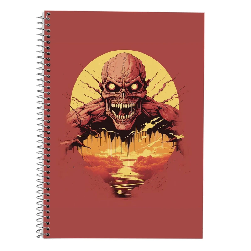 دفتر زبان 50 برگ مدوپد مدل دوخط طرح Attack on Titan کد DF10385