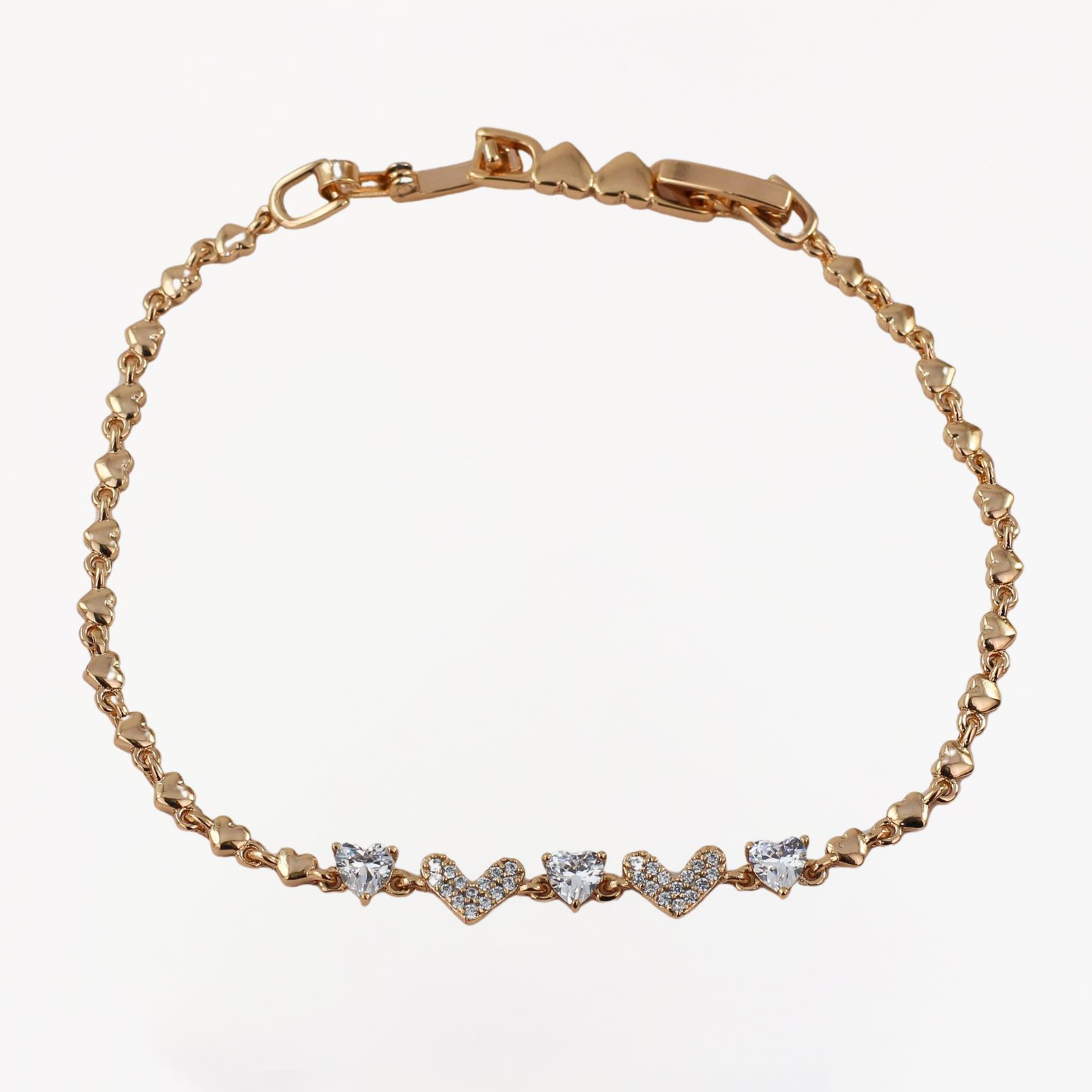 دستبند زنانه ژوپینگ مدل قلب کد br481 -  - 1