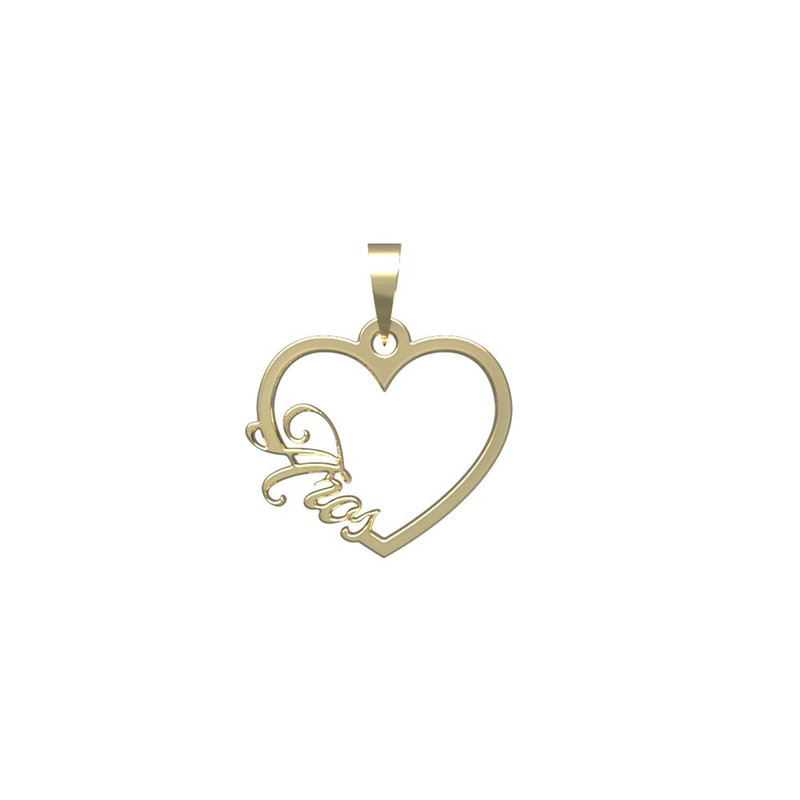 آویز گردنبند طلا 18 عیار زنانه مدوپد مدل اسم اروس aros کد PB1-10304